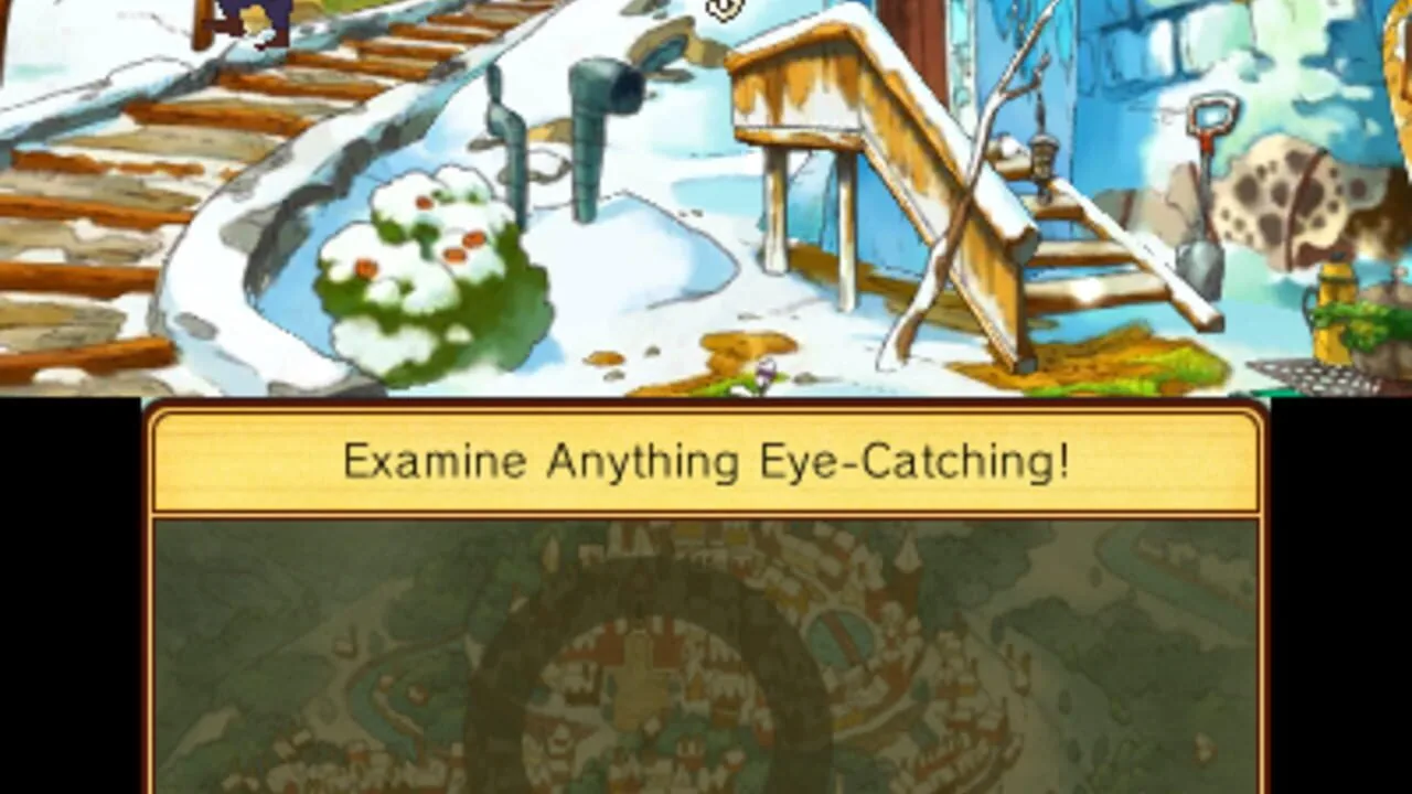 Professor Layton and the Azran Legacy gameplay on Nintendo 3DS