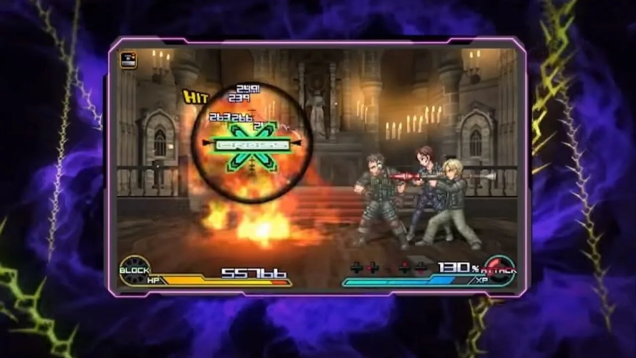 Project X Zone 2 gameplay on Nintendo 3DS