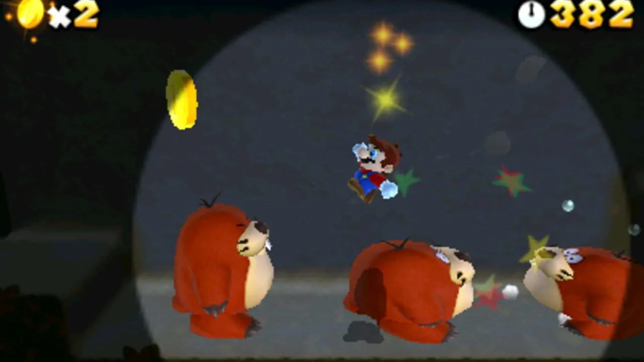 Super Mario 3D Land gameplay on Nintendo 3DS