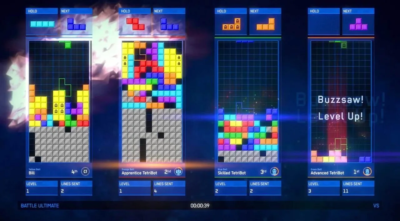 Tetris Ultimate gameplay on Nintendo 3DS