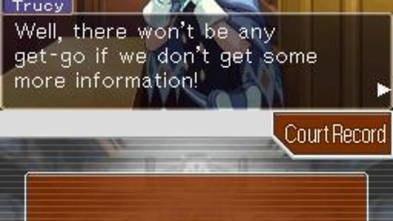 Apollo Justice: Ace Attorney gameplay on Nintendo DS