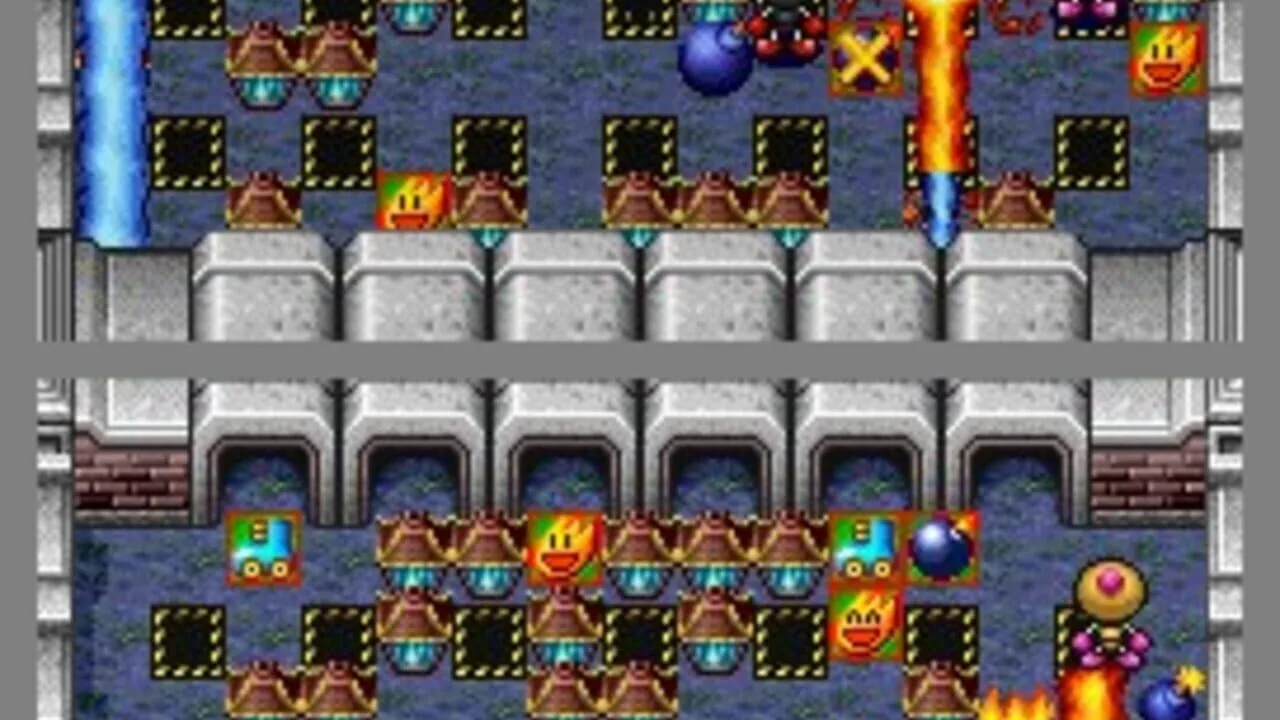Bomberman gameplay on Nintendo DS
