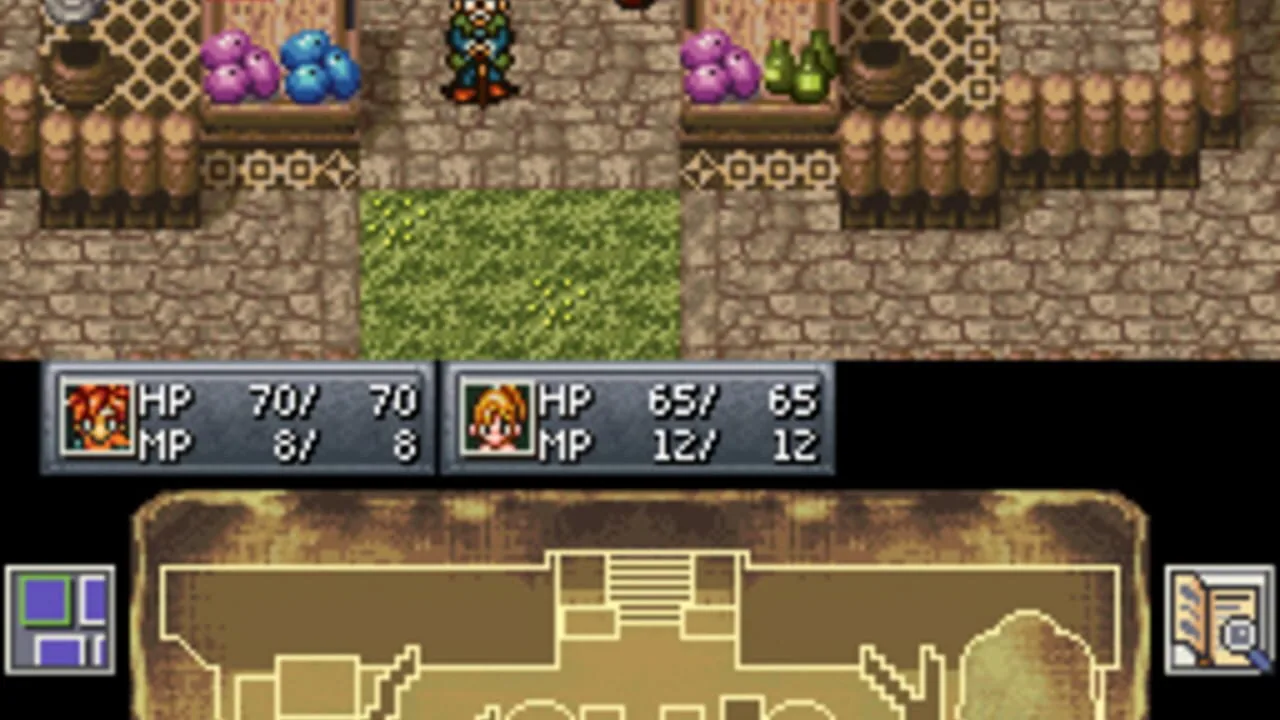 Chrono Trigger gameplay on Nintendo DS