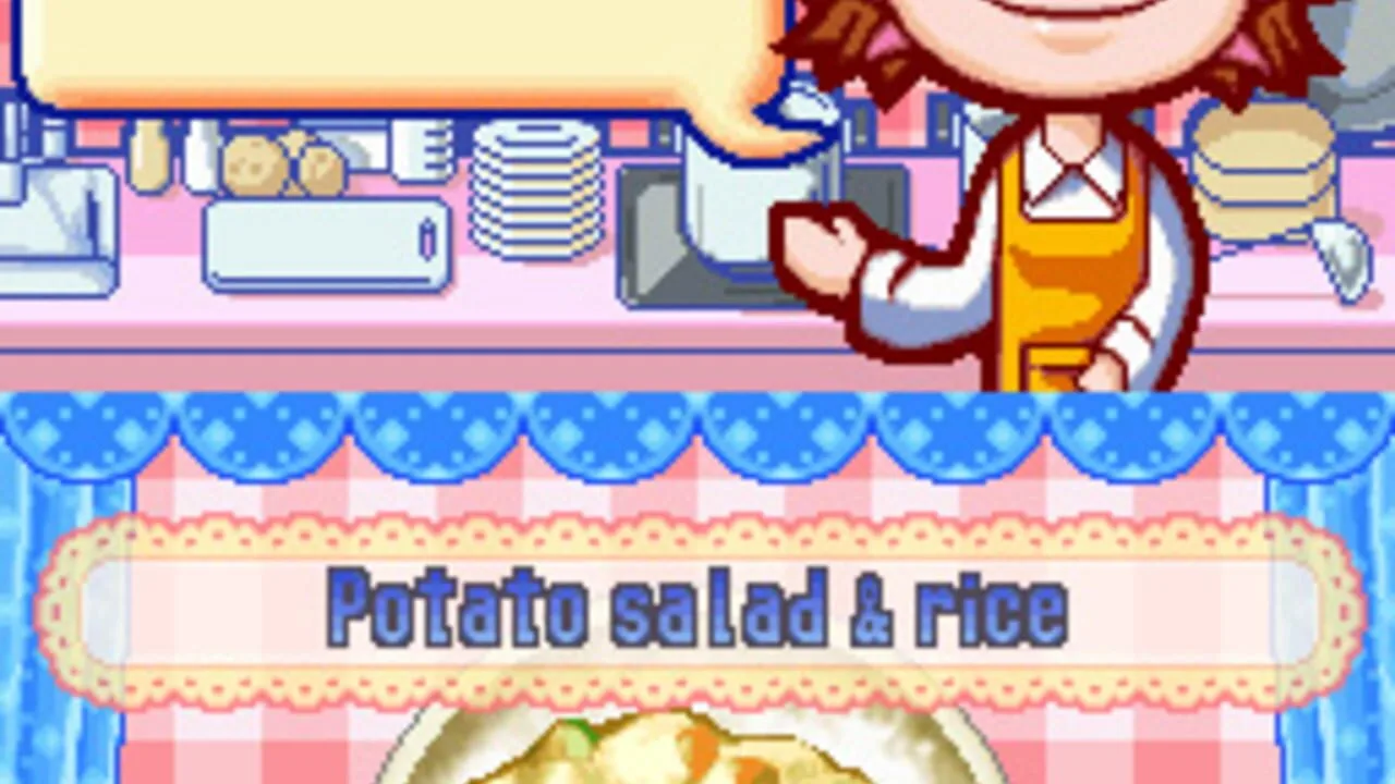 Cooking Mama gameplay on Nintendo DS