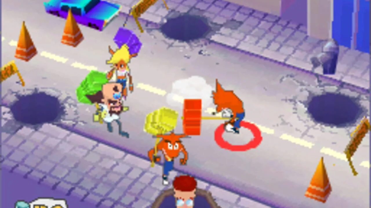 Crash Boom Bang! gameplay on Nintendo DS