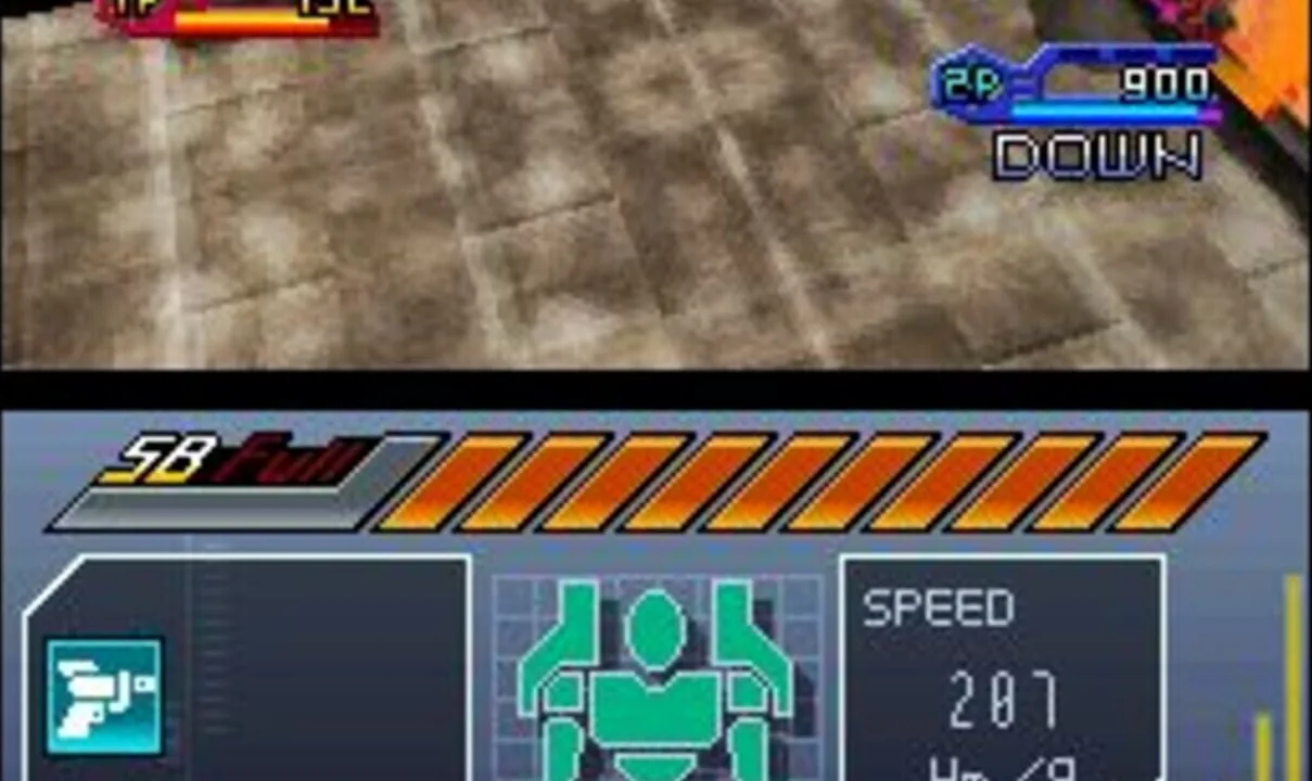 Custom Robo Arena gameplay on Nintendo DS