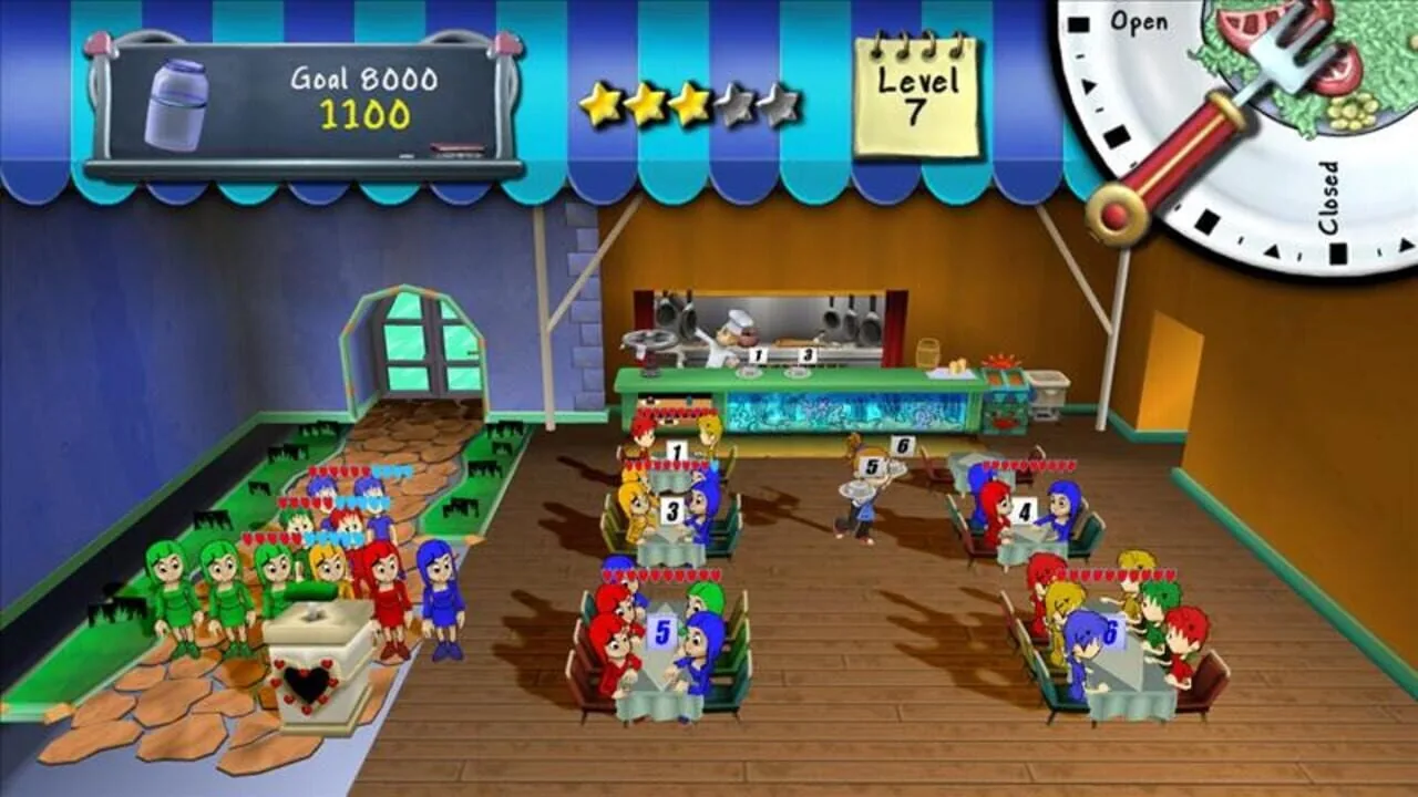 Diner Dash gameplay on Nintendo DS
