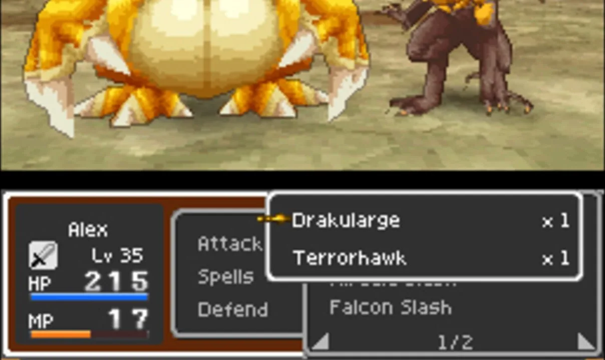 Dragon Quest IX gameplay on Nintendo DS