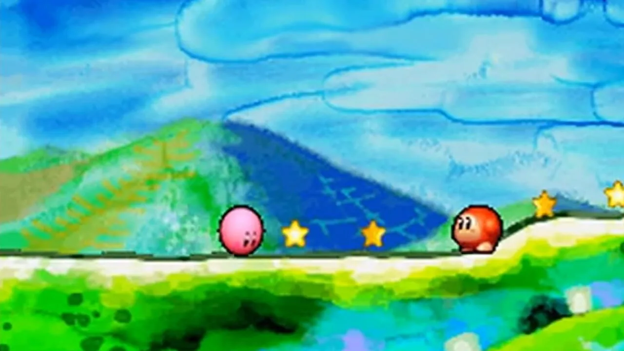 Kirby: Canvas Curse gameplay on Nintendo DS