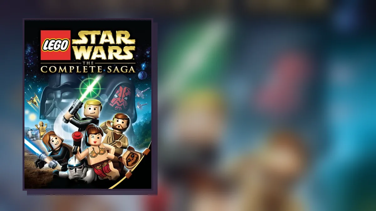 LEGO Star Wars: The Complete Saga on Nintendo DS: box art and gameplay