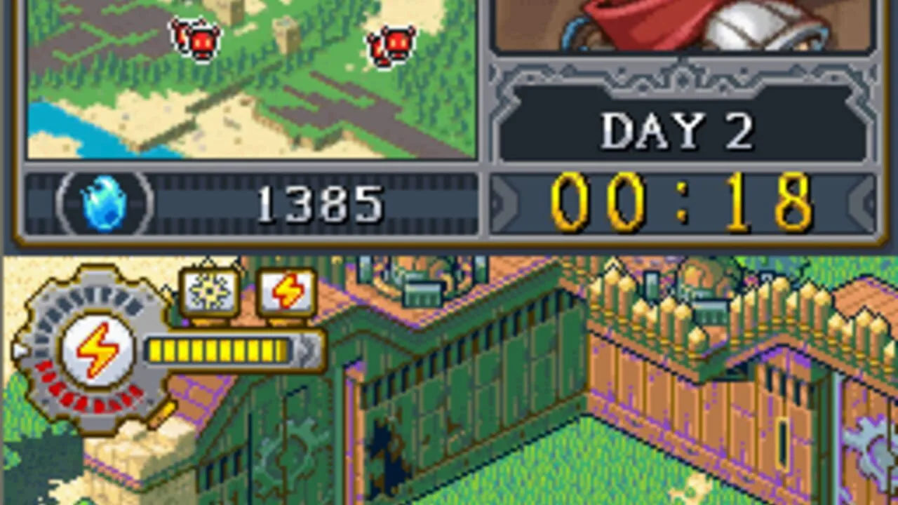 Lock's Quest gameplay on Nintendo DS