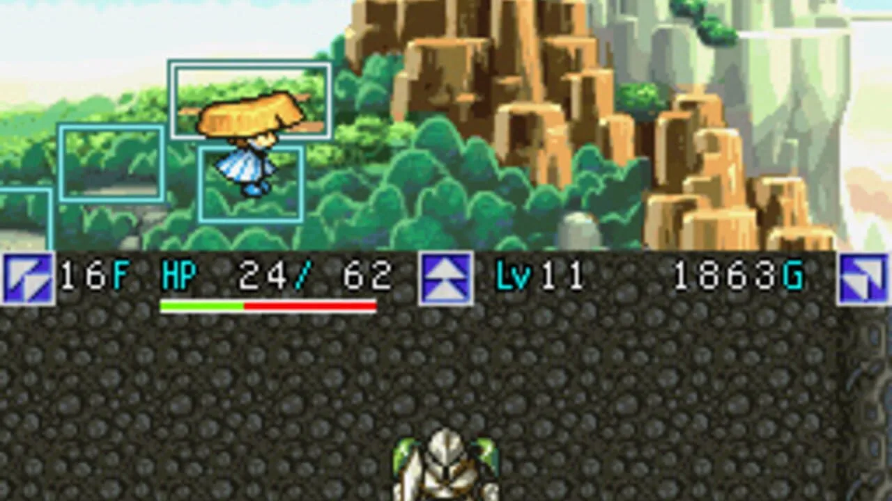 Mystery Dungeon: Shiren the Wanderer gameplay on Nintendo DS