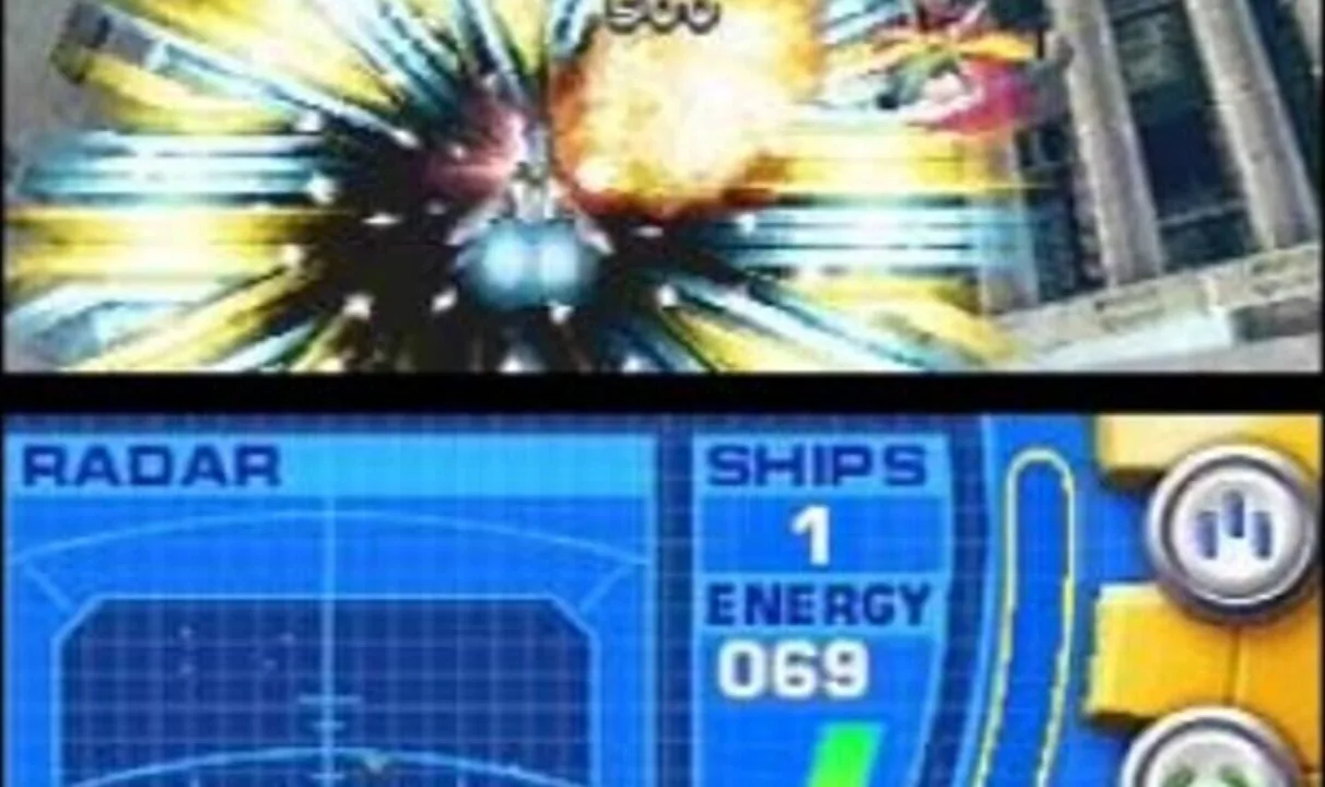 Nanostray gameplay on Nintendo DS
