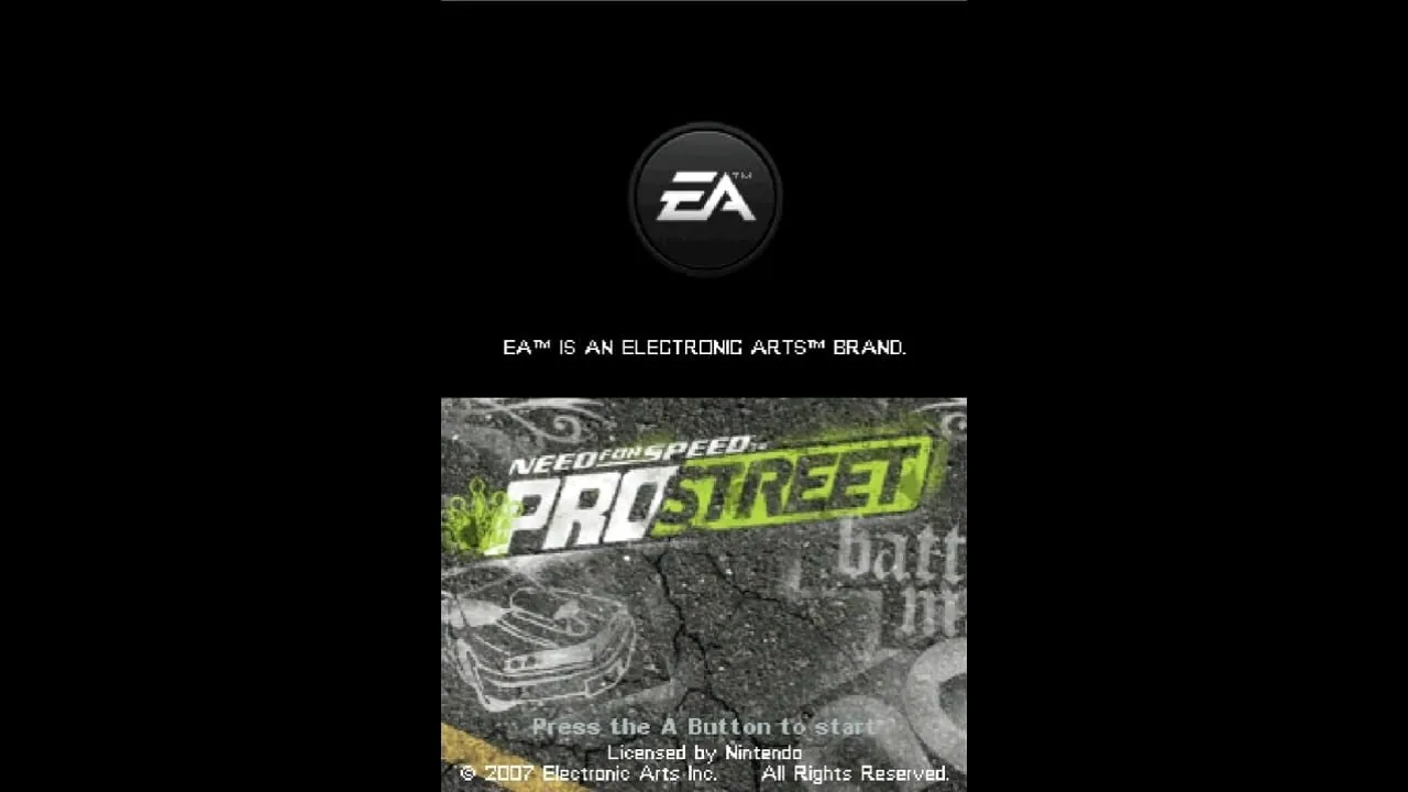 Need for Speed: ProStreet gameplay on Nintendo DS