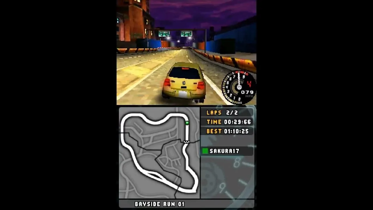 Need for Speed: Underground 2 gameplay on Nintendo DS