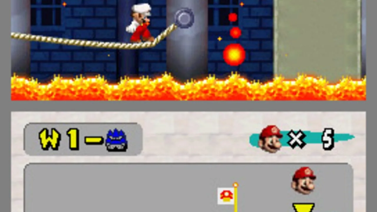 New Super Mario Bros. gameplay on Nintendo DS