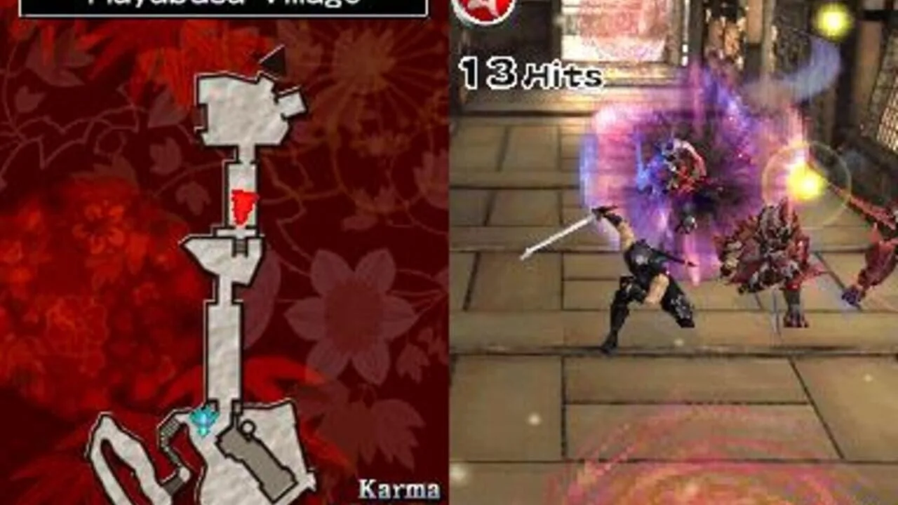 Ninja Gaiden: Dragon Sword gameplay on Nintendo DS