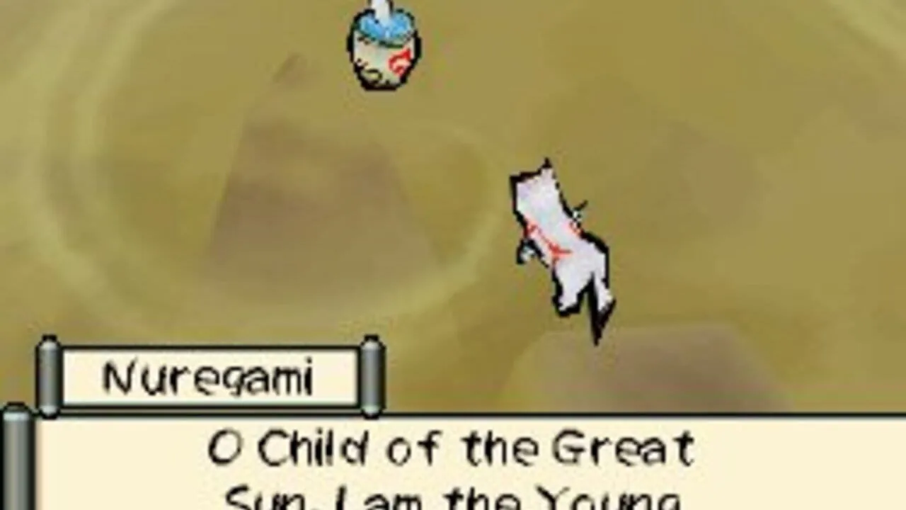 Ōkamiden gameplay on Nintendo DS