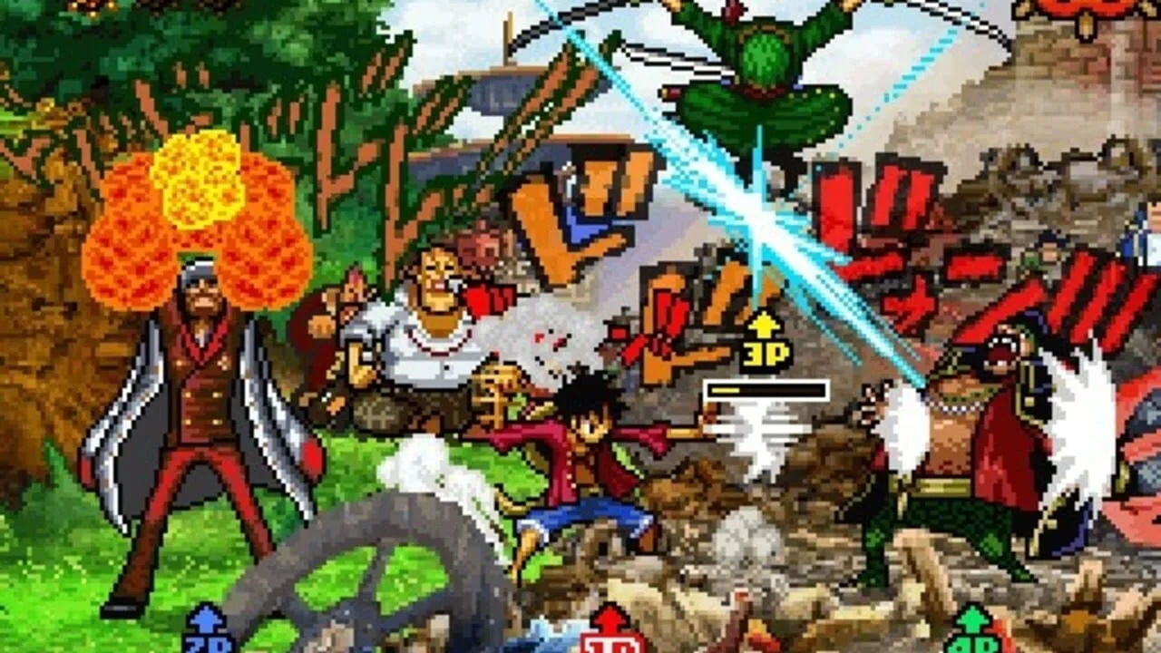 One Piece: Gigant Battle! gameplay on Nintendo DS