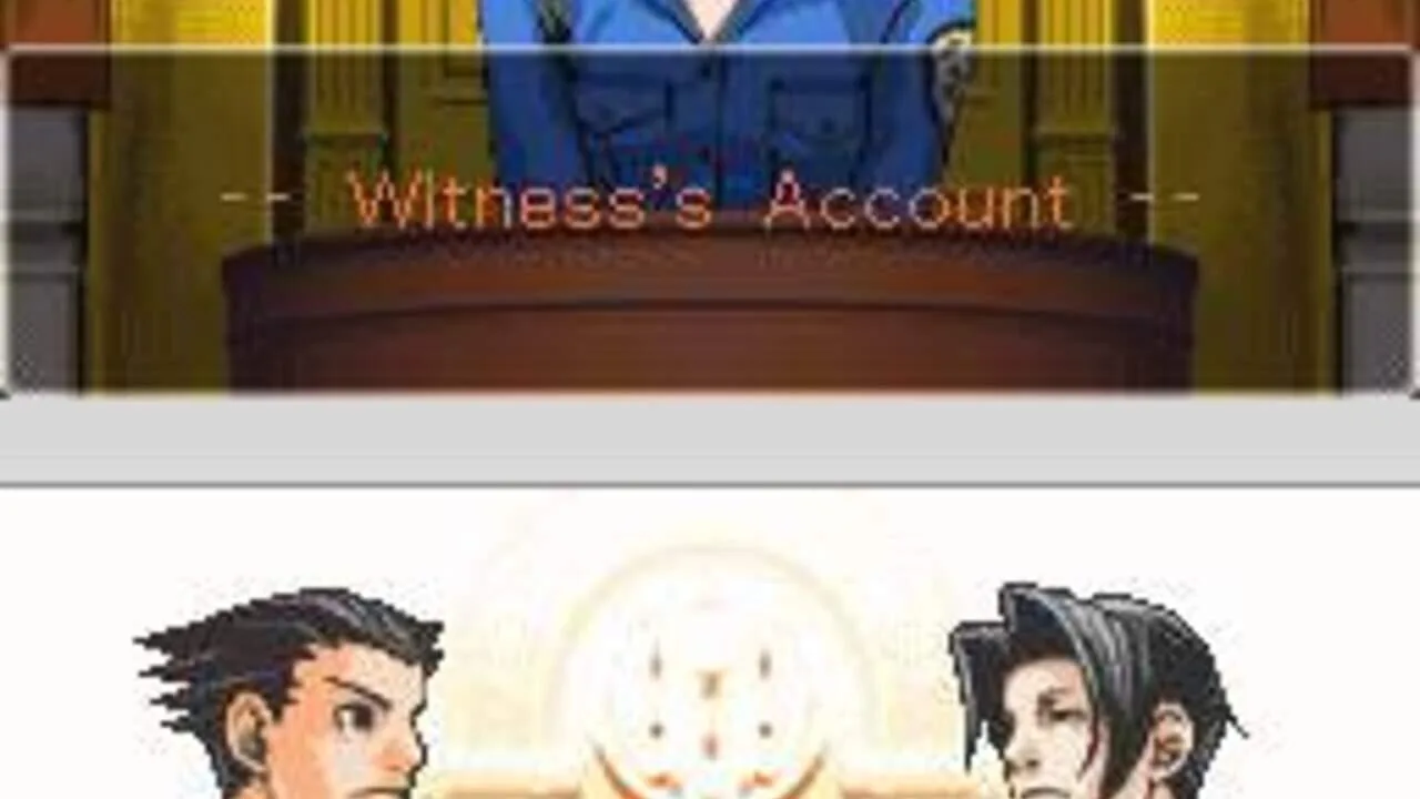 Phoenix Wright: Ace Attorney gameplay on Nintendo DS