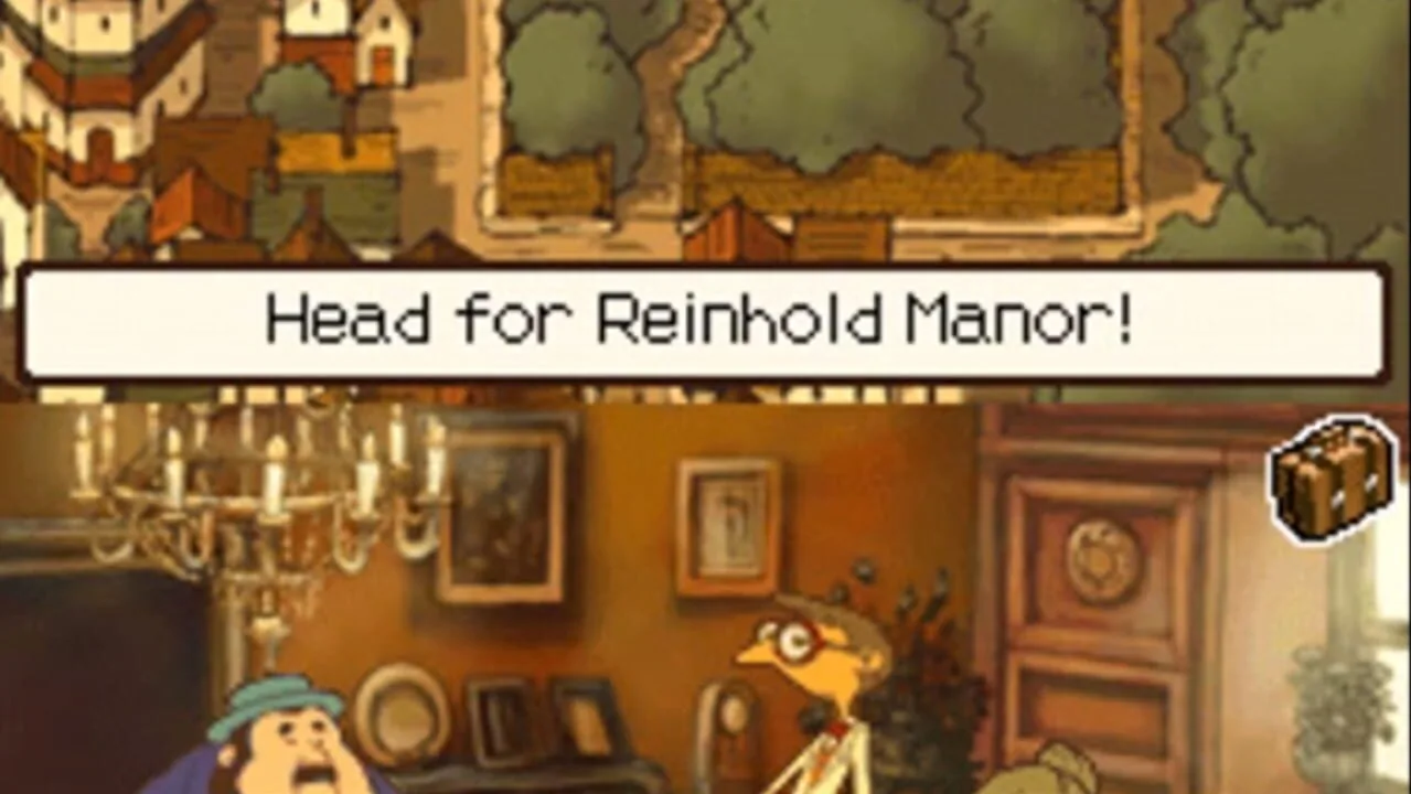 Professor Layton and the Curious Village screenshot 1