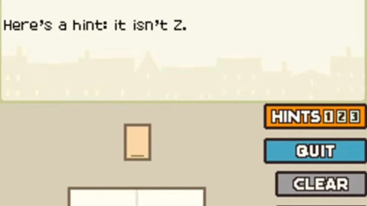 Professor Layton and the Curious Village gameplay on Nintendo DS