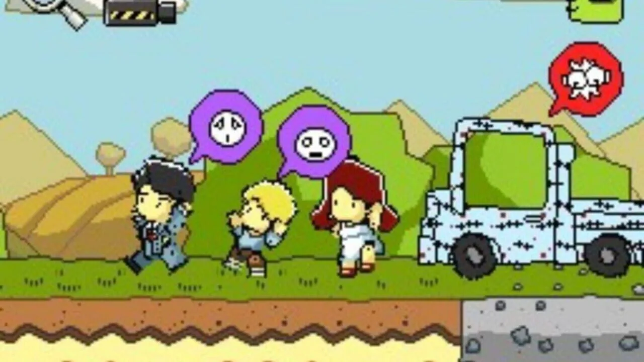 Scribblenauts gameplay on Nintendo DS