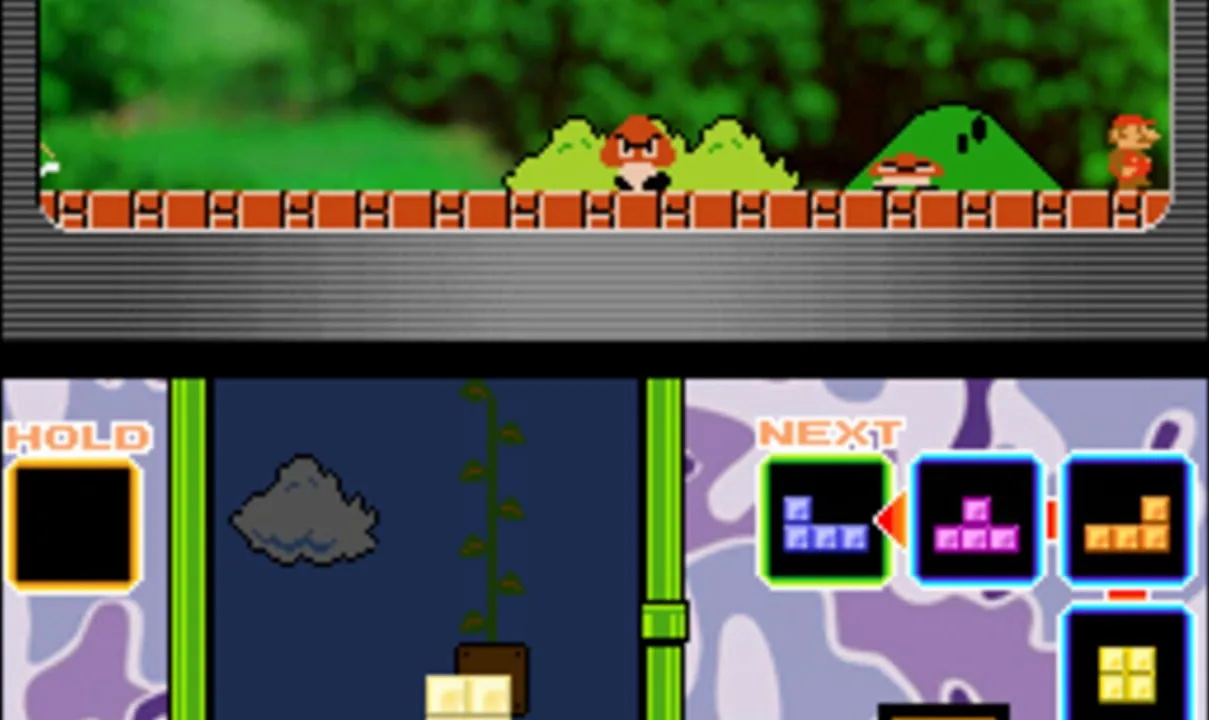 Tetris DS gameplay on Nintendo DS