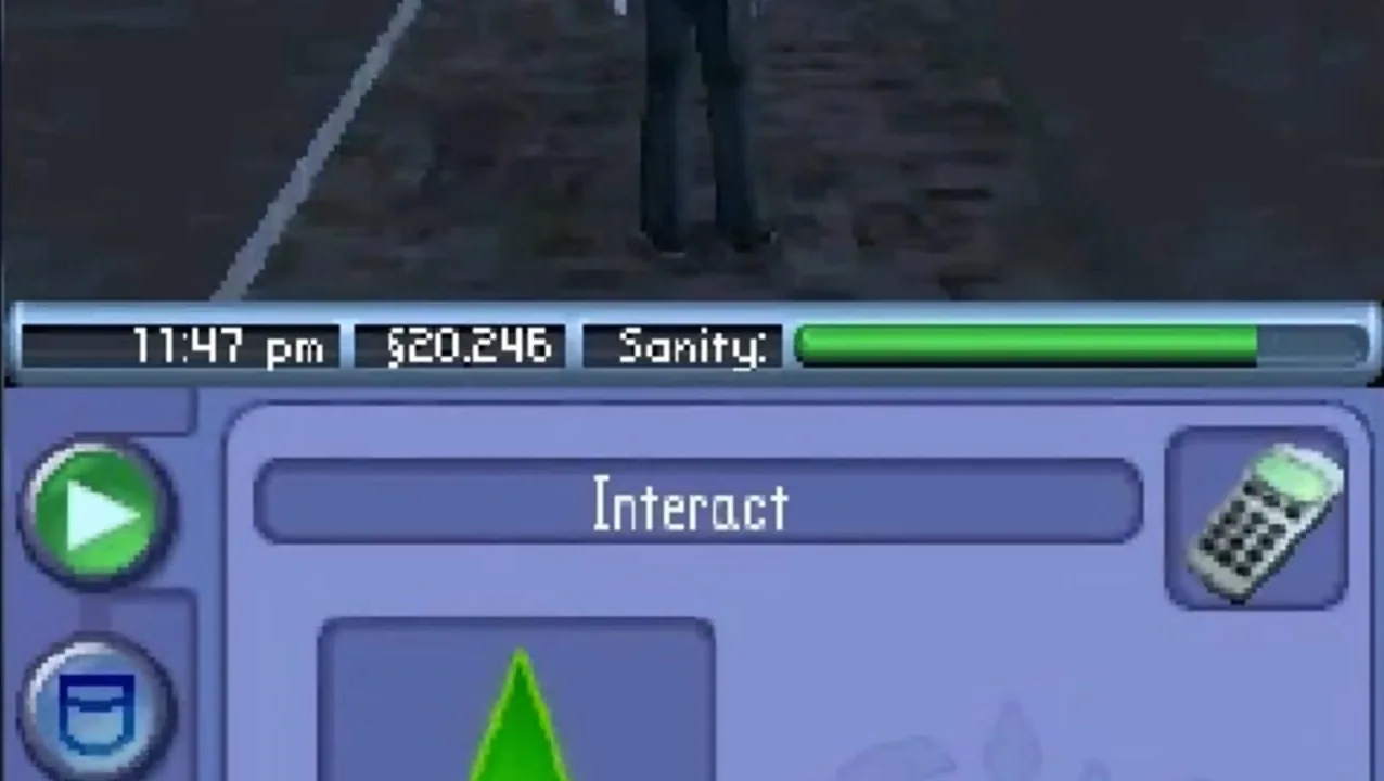 The Sims 2 gameplay on Nintendo DS