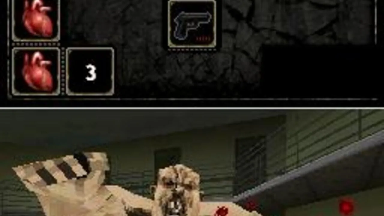 Touch the Dead gameplay on Nintendo DS