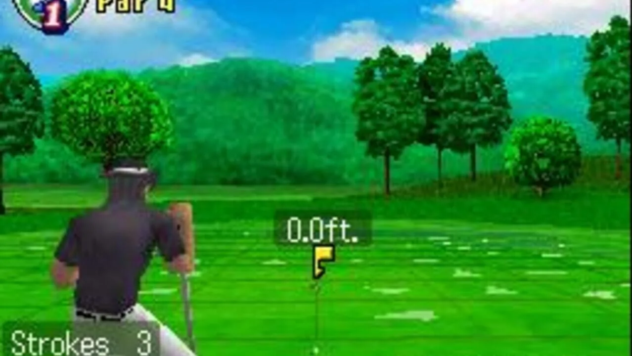 True Swing Golf gameplay on Nintendo DS