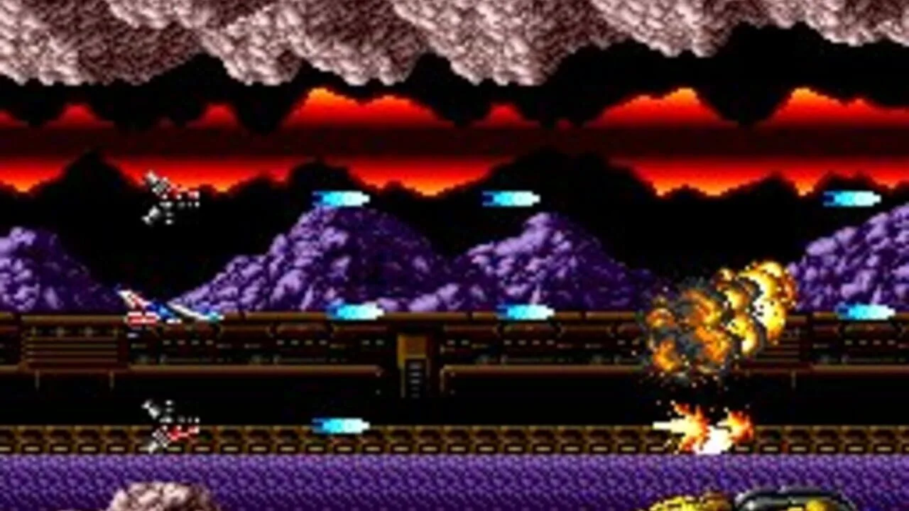 Gate of Thunder gameplay on PC Engine