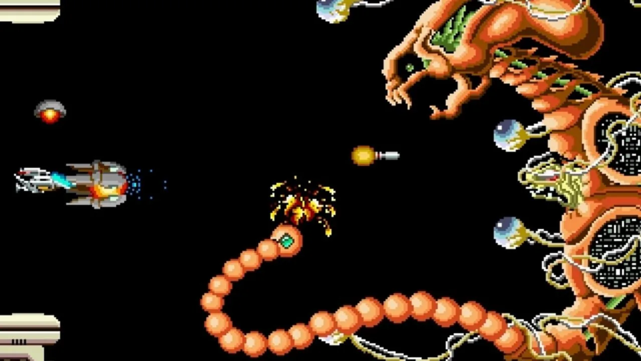 R-Type gameplay on PC Engine