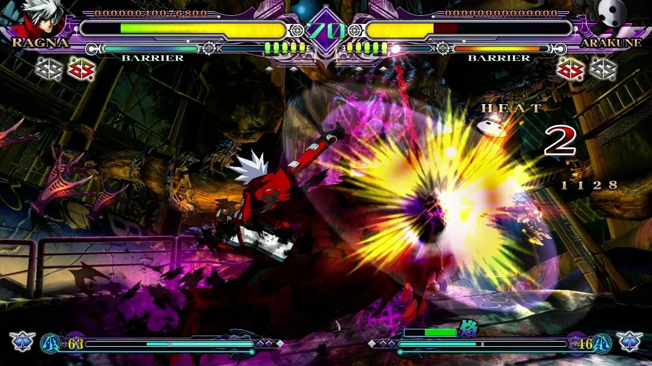 BlazBlue: Continuum Shift Extend gameplay on PlayStation Vita