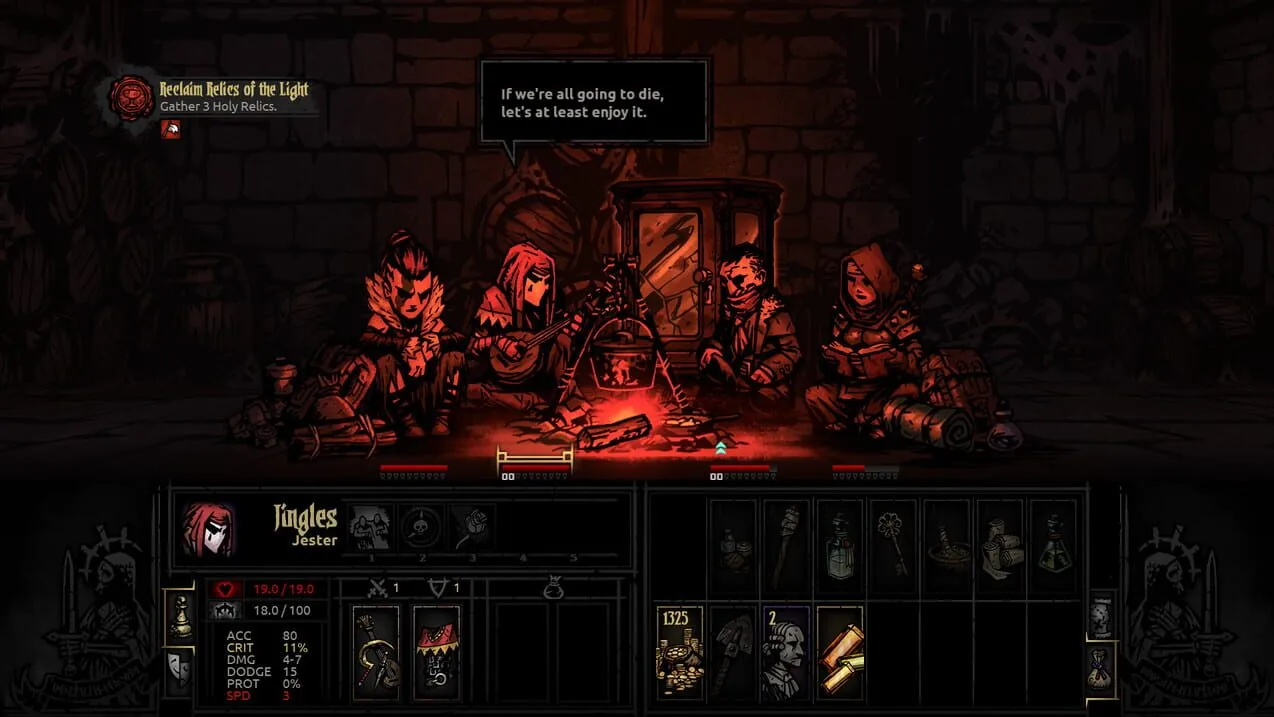 Darkest Dungeon gameplay on PlayStation Vita