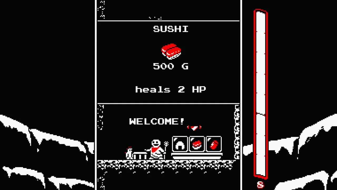 Downwell gameplay on PlayStation Vita