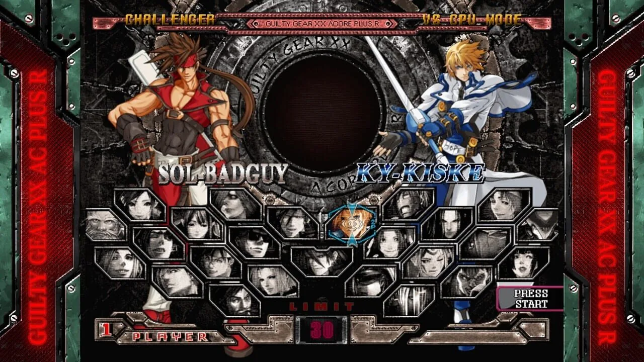 Guilty Gear XX Accent Core Plus R gameplay on PlayStation Vita