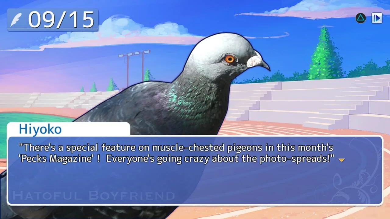 Hatoful Boyfriend gameplay on PlayStation Vita