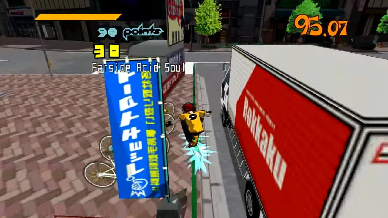 Jet Set Radio gameplay on PlayStation Vita