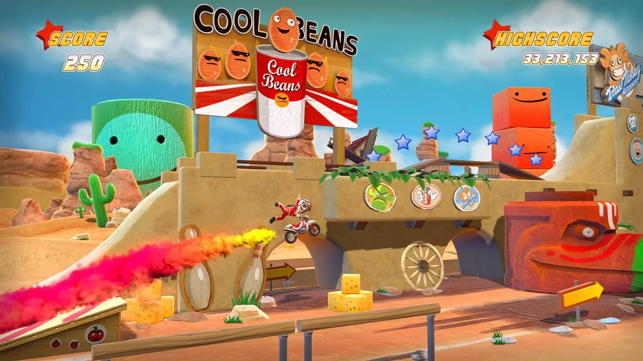 Joe Danger gameplay on PlayStation Vita