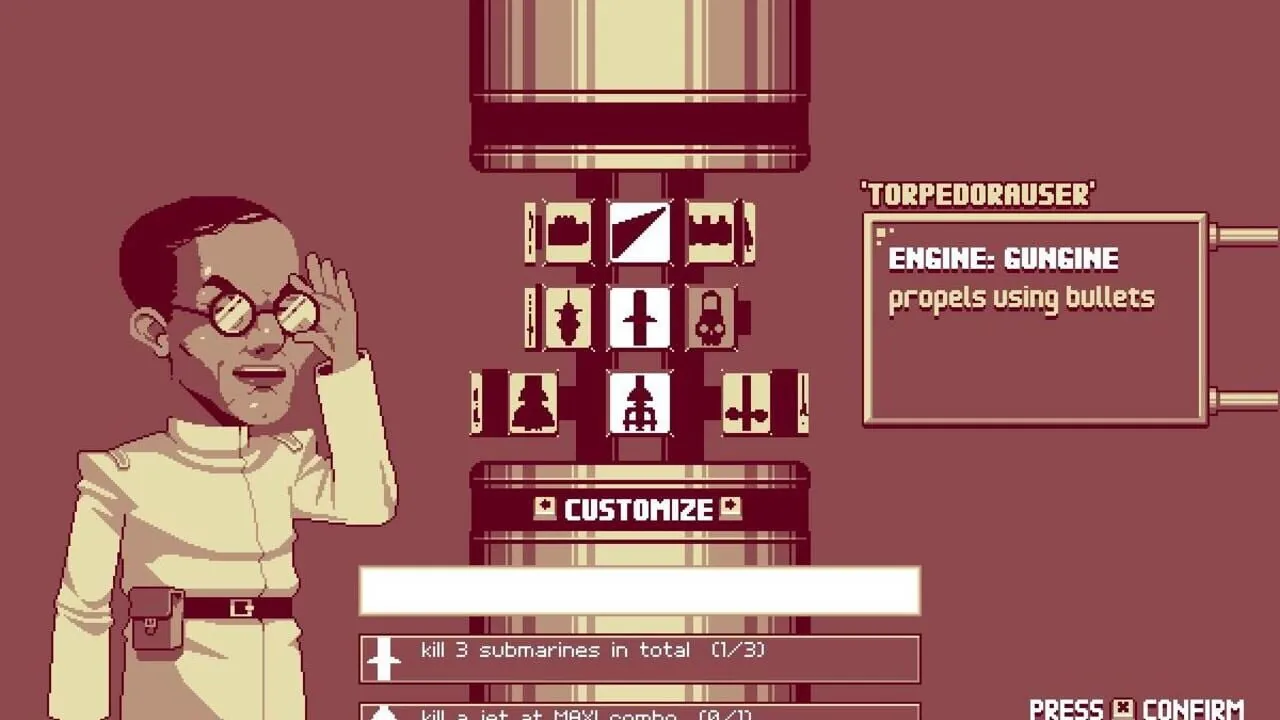 Luftrausers gameplay on PlayStation Vita