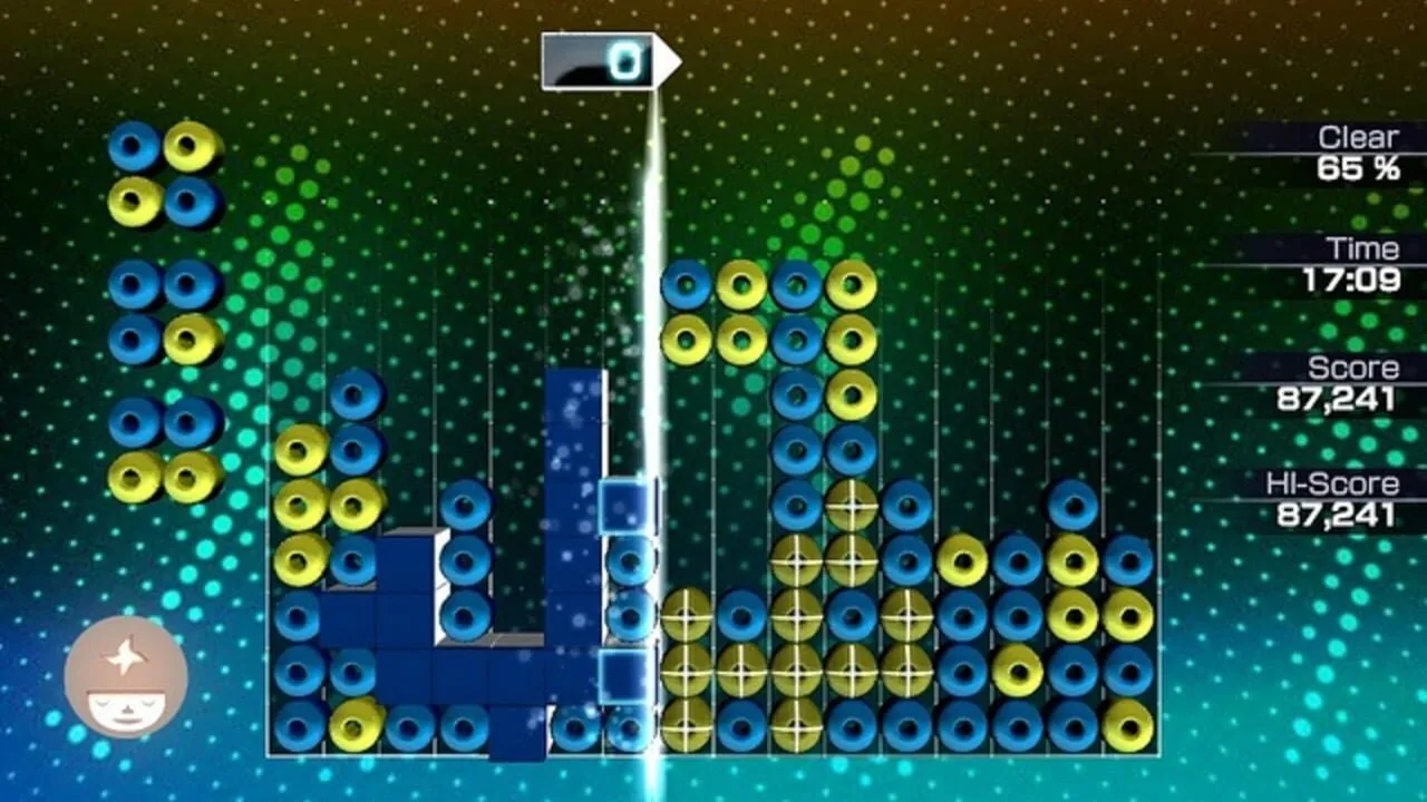Lumines: Electronic Symphony gameplay on PlayStation Vita