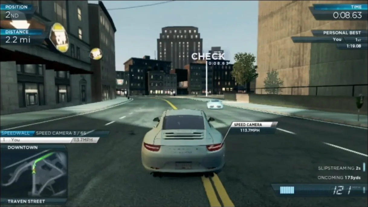 Need for Speed: Most Wanted gameplay on PlayStation Vita