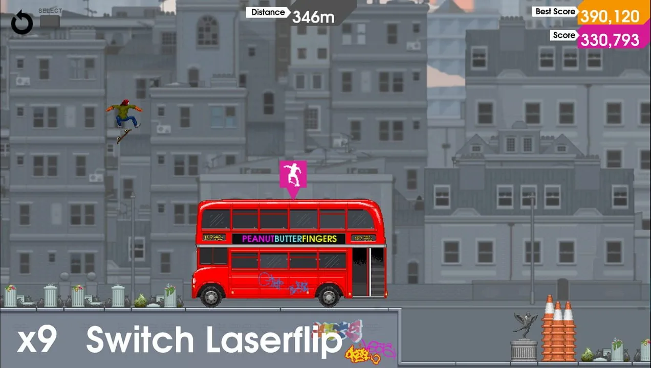 OlliOlli gameplay on PlayStation Vita