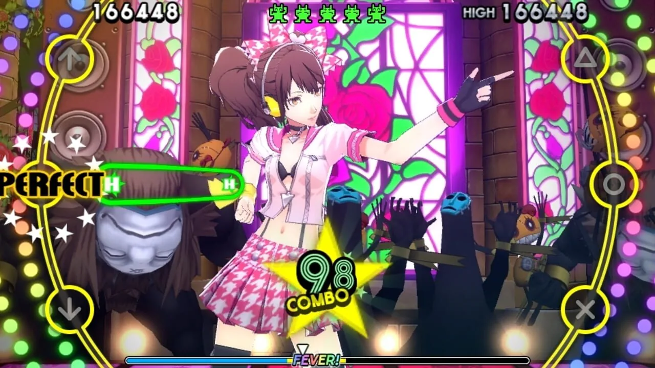 Persona 4: Dancing All Night gameplay on PlayStation Vita