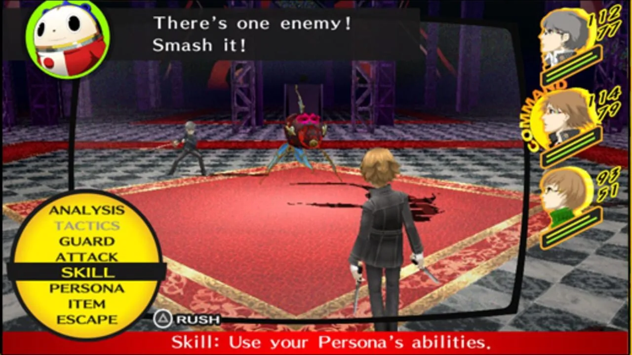 Persona 4 Golden gameplay on PlayStation Vita