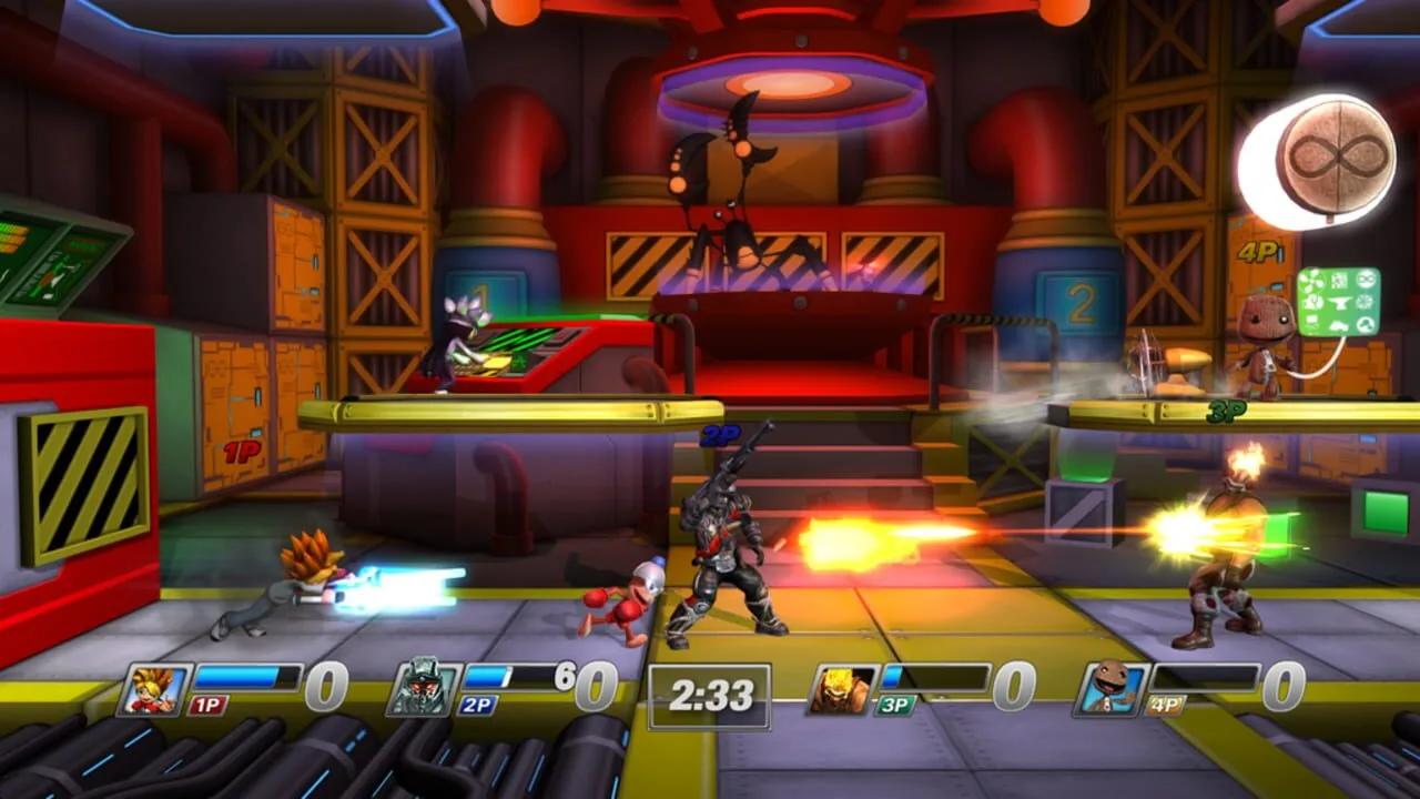 PlayStation All-Stars Battle Royale gameplay on PlayStation Vita