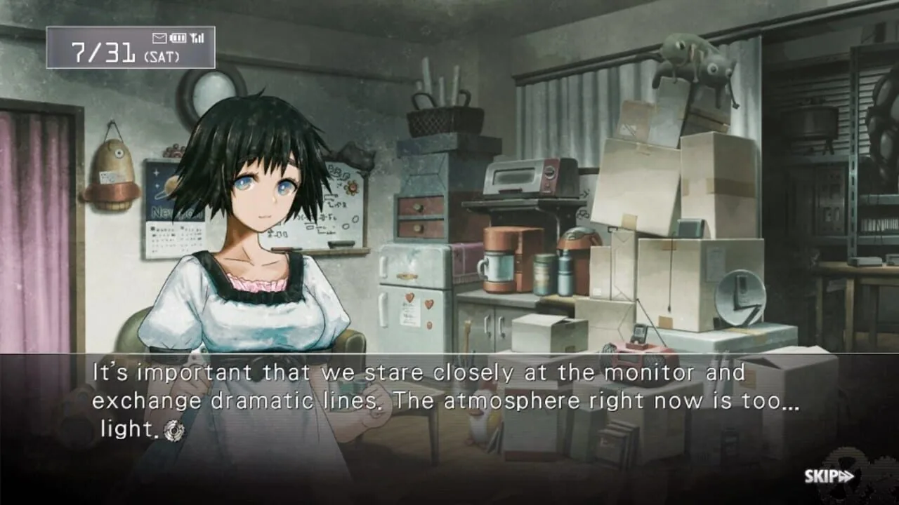 Steins;Gate gameplay on PlayStation Vita