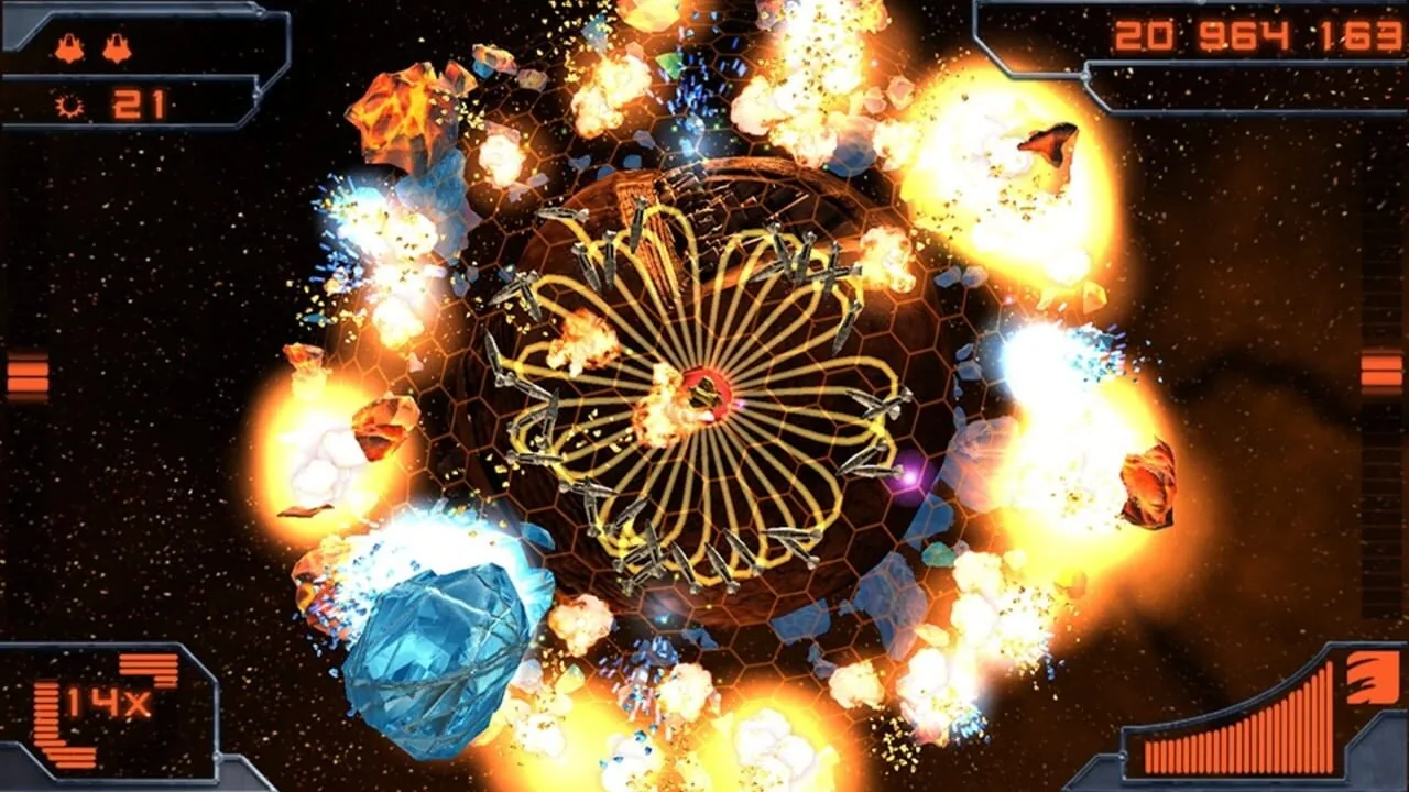 Super Stardust Delta gameplay on PlayStation Vita
