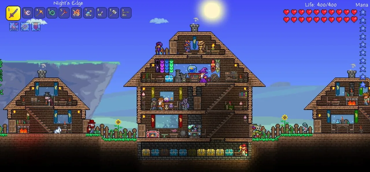 Terraria gameplay on PlayStation Vita
